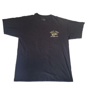 Salty Crew Men’s Graphic T-Shirt Black Fish Logo Short Sleeve Size Large